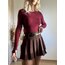 Oysho Kumaş Bordo Bluz