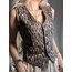 Premium Kalite Dokulu Leopar Desen Yelek