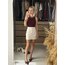 Çıtçıtlı Astarlı Bordo Atlet