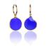 alice blue cobalt mavi çelik halka küpe