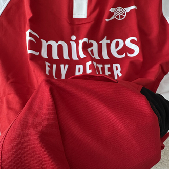 ARSENAL OVERSİZE POLO YAKA T-SHİRT / KIRMIZI