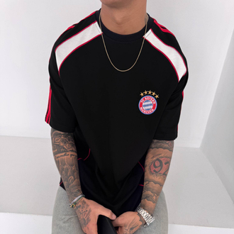 BAYERN MÜNİH RETRO OVERSİZE T-SHİRT SİYAH