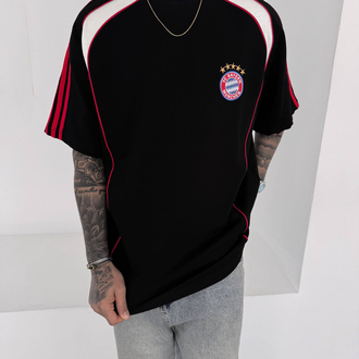 BAYERN MÜNİH RETRO OVERSİZE T-SHİRT SİYAH