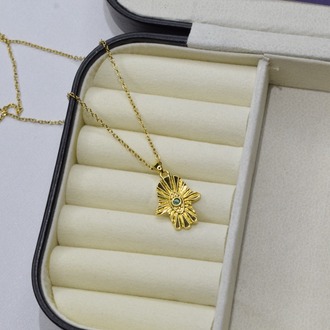 Mystic Palm Gold Renk Kolye