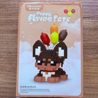Lego Bricks Flying Pets Köpek Kahve