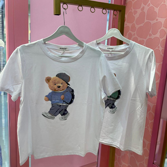 Teddy baskılı tshirt