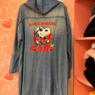 Peanuts tencel uzun ceket