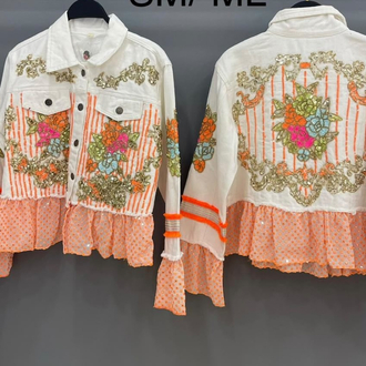 Tasarım denim ceket