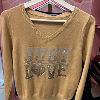Just love yazılı triko