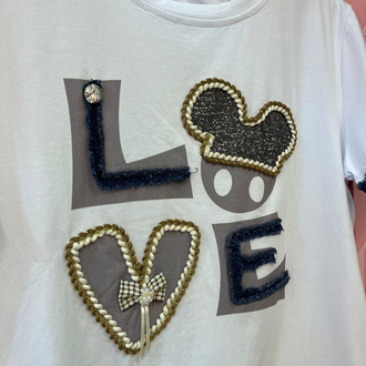 Love işli tshirt