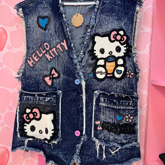 Tasarım hello kitty yelek 