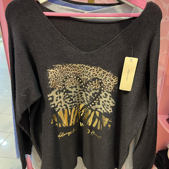 Leopar kalpli İtalyan kazak