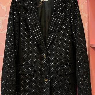 Parlak puanlı blazer