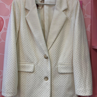 Parlak puanlı blazer