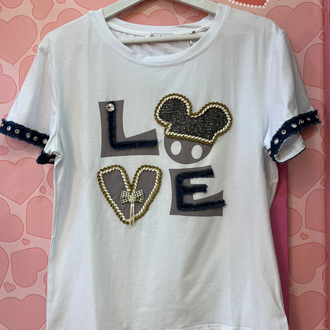 Love işli tshirt