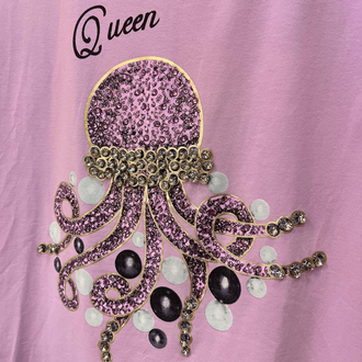 Taşlı ahtapotlu premium tshirt