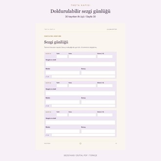 Sezgi Kası | El Kitabı + Doldurulabilir Çalışma Defteri (PDF)