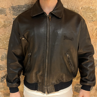 Diesel Bomber Deri Ceket