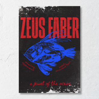 Zeus Faber - Blue Edition Art Print