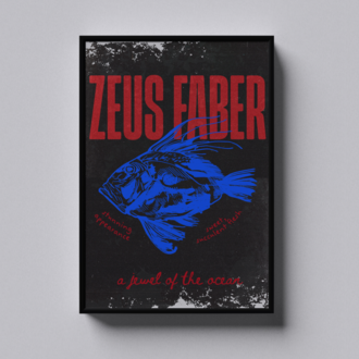 Zeus Faber - Blue Edition Art Print