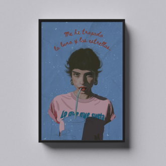 Sofía Cruel – La Luna y las Estrellas Art Print