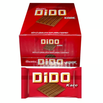 Ülker Dido Sütlü Çikolata Kaplamalı Gofret Kare 50 gr X 12'li Paket