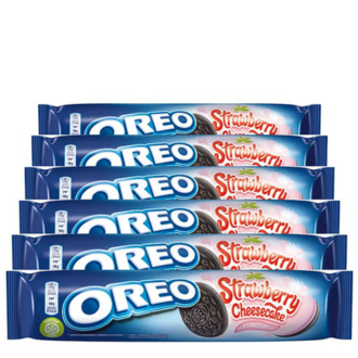 Oreo Strawberry Cheesecake Çilekli Bisküvi 154 gr - 6 Adet