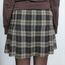 Plaid mini skirt