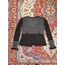 striped cardigan with flower details