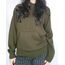 khaki green sweater with hood