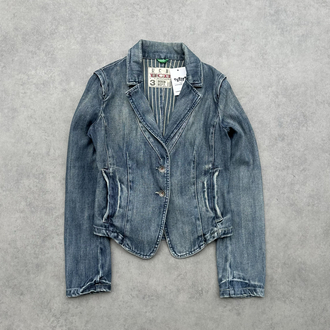 Benetton vintage kadın kot ceket L