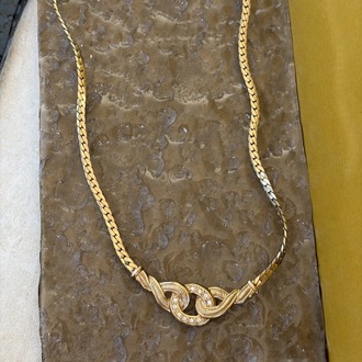 Vintage CHRISTIAN DIOR INFINITY Kolye- 1980s