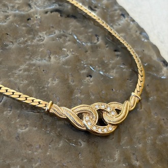 Vintage CHRISTIAN DIOR INFINITY Kolye- 1980s
