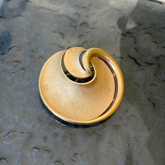 TRIFARI BROŞ Soyut Swirl Tasarım 1960s