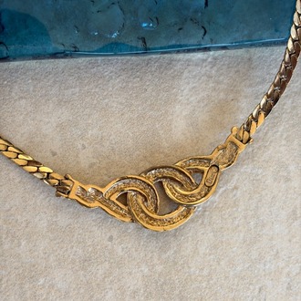 Vintage CHRISTIAN DIOR INFINITY Kolye- 1980s