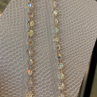 Vintage 1950s AURORA BOREALİS KRISTAL Kolye