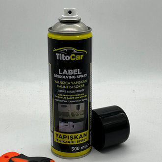 TitoCar Yapışkan İz Çıkarıcı Sprey 500 ml & TitoCar Yapışkan Kazıyıcı&Sıyırıcı