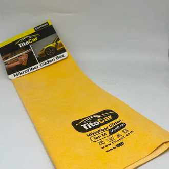 TitoCar Mikrofiber Güderi Bez Sarı 101 50x70 cm