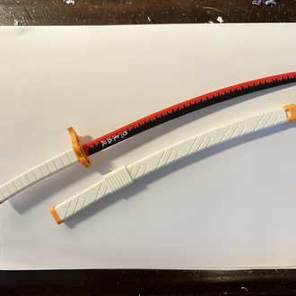 Demon Slayer - Rengoku Katana (32cm ve Yazılı)