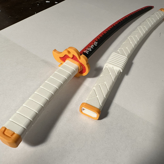 Demon Slayer - Rengoku Katana (32cm ve Yazılı)