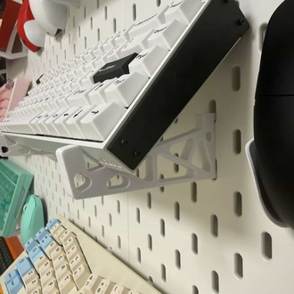 Yatay Delikli ikea Skadis Klavye Tutucu / Standı
