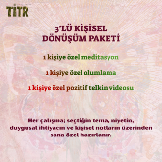 3’lü Kişisel Dönüşüm Paketi