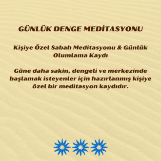 Günlük Denge Meditasyonu