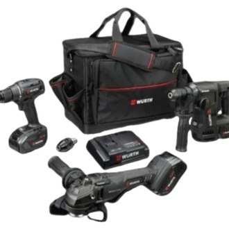WÜRTH AKÜLÜ ÜÇLÜ MAKİNA SETİ 18 V ABS/ABH/AWS COMPACT M-CUBE