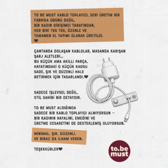 Tobemust 2'Lİ MİNT /TABA - Kablo Düzenleyici - 2 Adet -