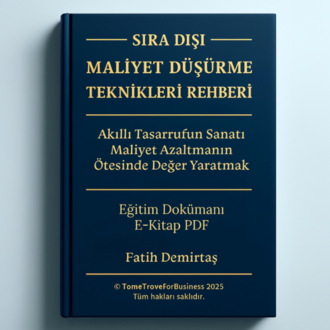 SIRA DIŞI MALİYET DÜŞÜRME TEKNİKLERİ REHBERİ
