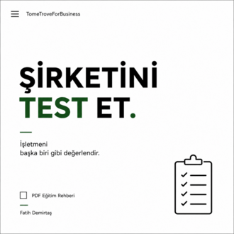 ŞİRKETİNİ TEST ET, FABRİKANI ANALİZ ET! E-KİTAP PDF