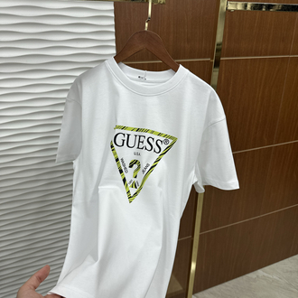 GUESS Baskılı İthal Beyaz Tişört