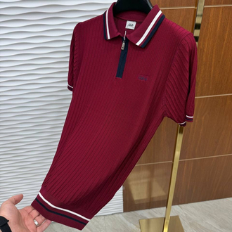 BEYMEN Yarım Fermuarlı İthal Bordo Triko