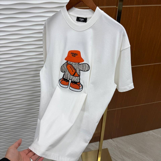 FENDİ Küçük Adam İthal Beyaz Tişört
